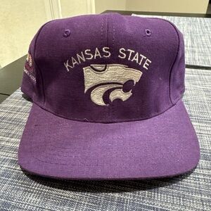 Vintage K State Wildcats Snapback Hat Holiday Patch Cap 1995 Kansas State